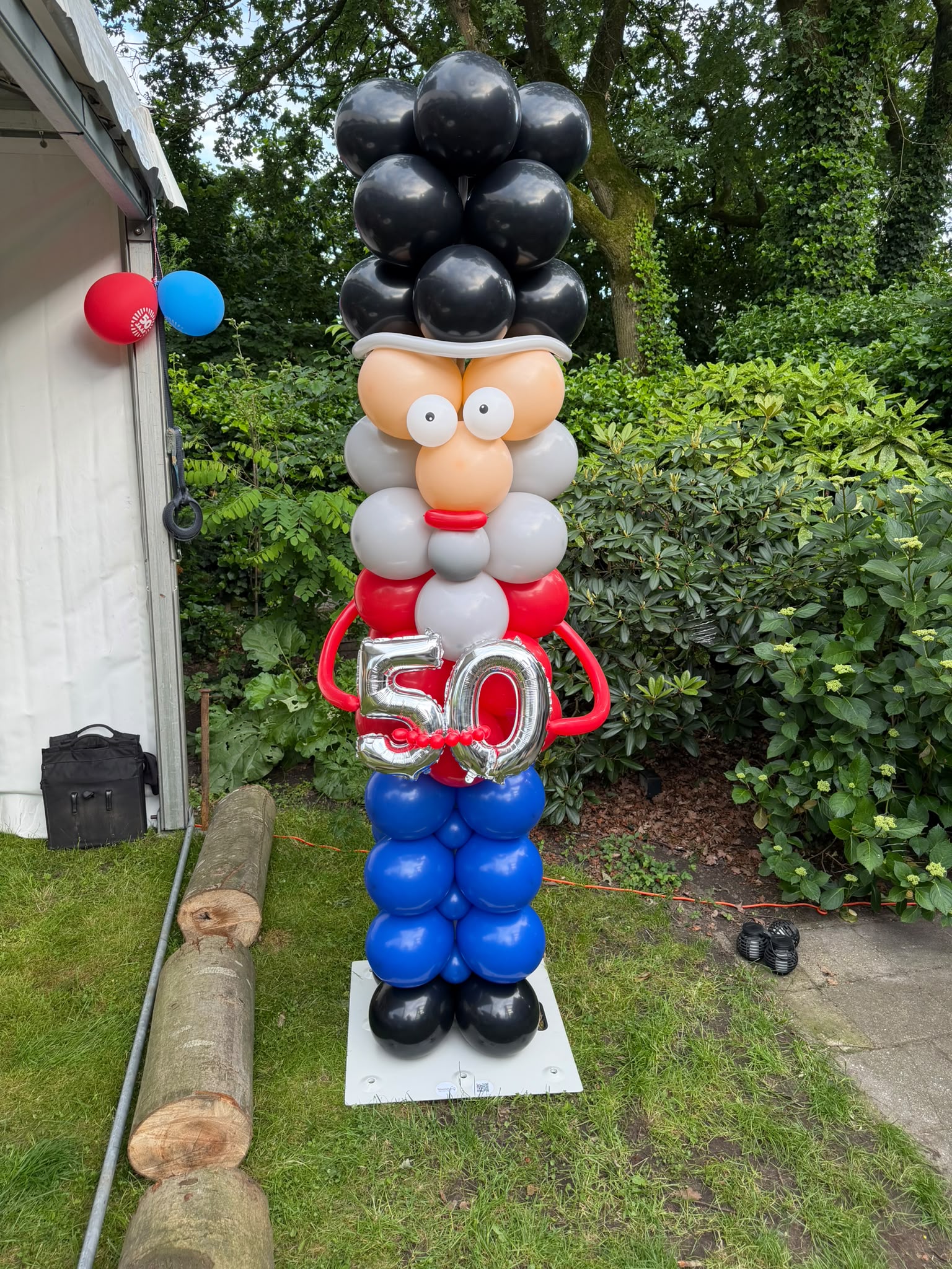 Ballonpilaar Abraham 50 jaar sfeerfoto 1