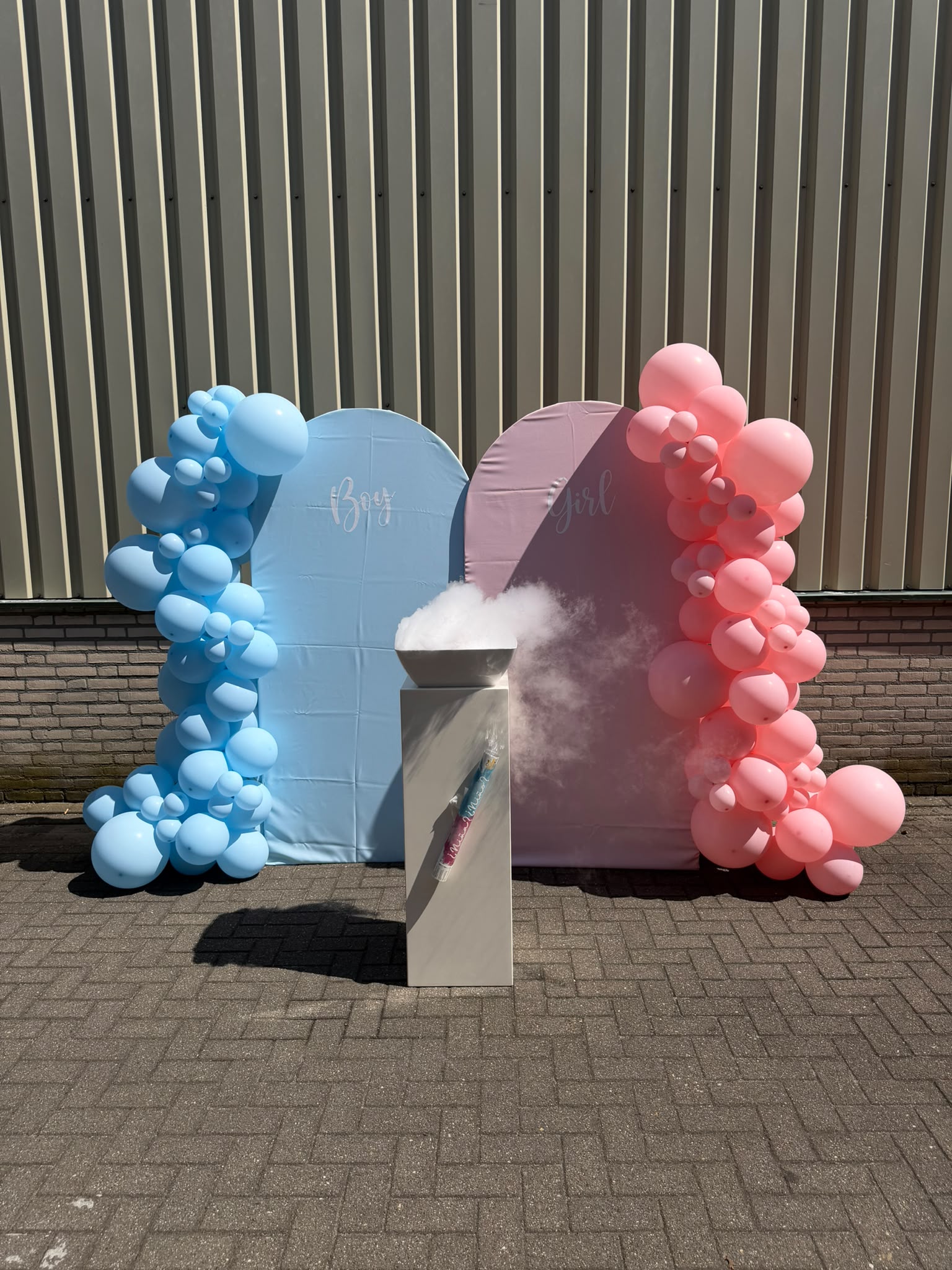 Ballondecoratie Gender Reveal sfeerfoto 1